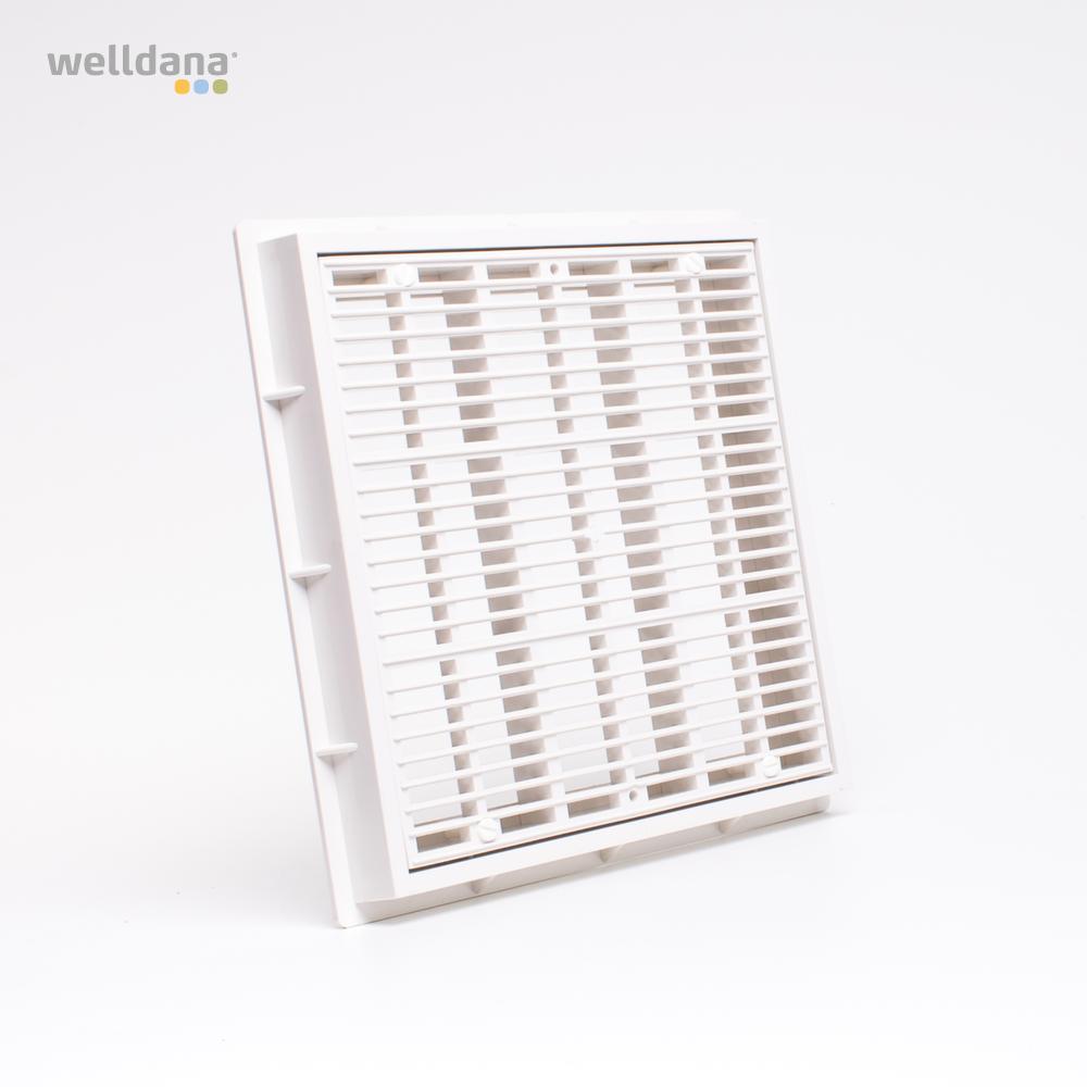 Vitt kvadratiskt bottenutlopp – 25 × 25 cm Vitt kvadratiskt bottenutlopp – 25 × 25 cm